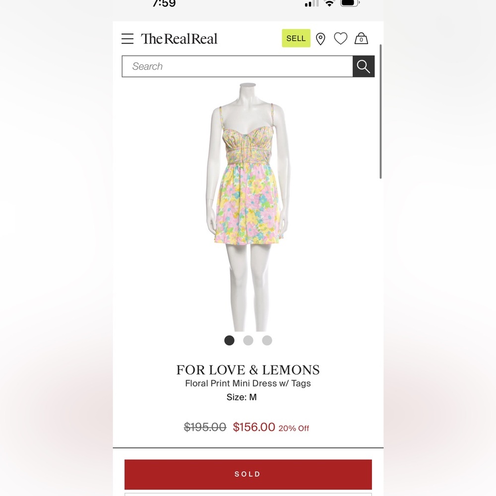 FOR LOVE & LEMONS
Floral Print Mini Dress